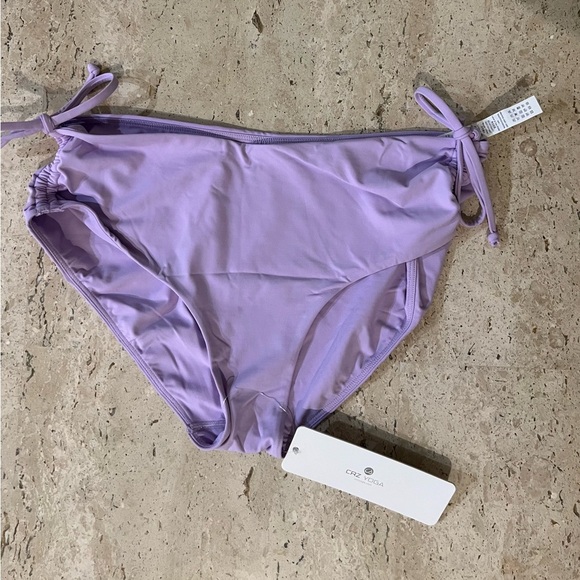 CRZ YOGA Sunshine Womens Bikini Side Tie Adjustable Swim Briefs Size Small - Picture 2 of 6